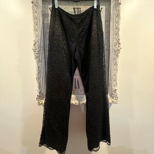 DKNY Classics Black Lace Pants